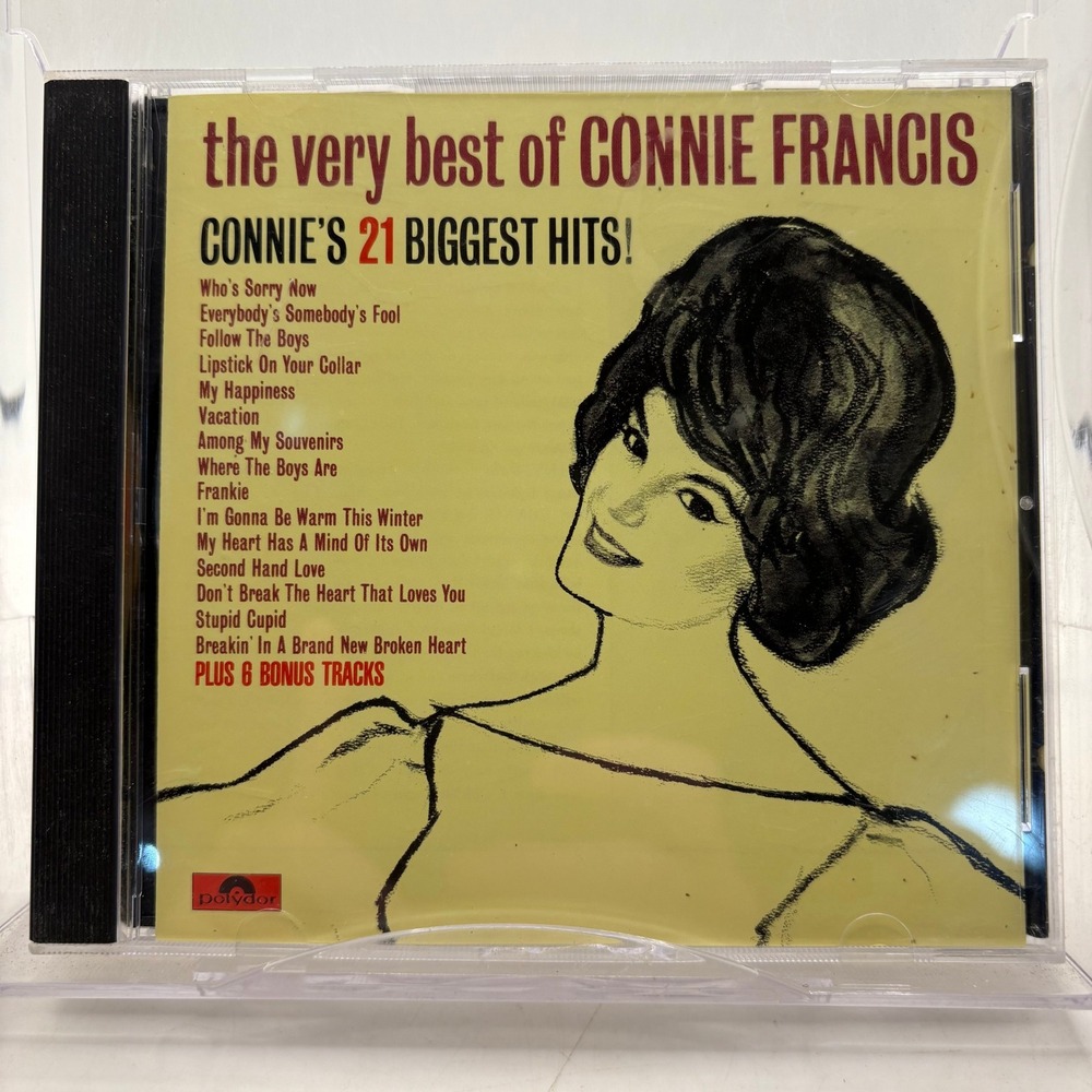 The Very Best of Connie Francis‎ 21 Biggest Hits CD Polydor 827 569-2 Y-1 1986